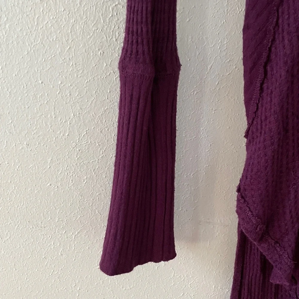 Free People Ventura Thermal Top Scoop Longline High Low Tunic